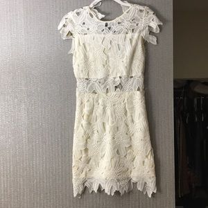 White cocktail dress